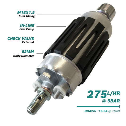 275l/h @5bar In-line Fuel Pump - Bosch 044 replacement